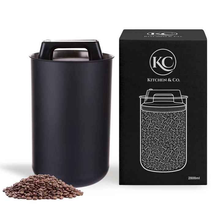 Recipient 2.8L, 1 kg cafea, vid, vacuum aluminiu, cafea, faina, etc.