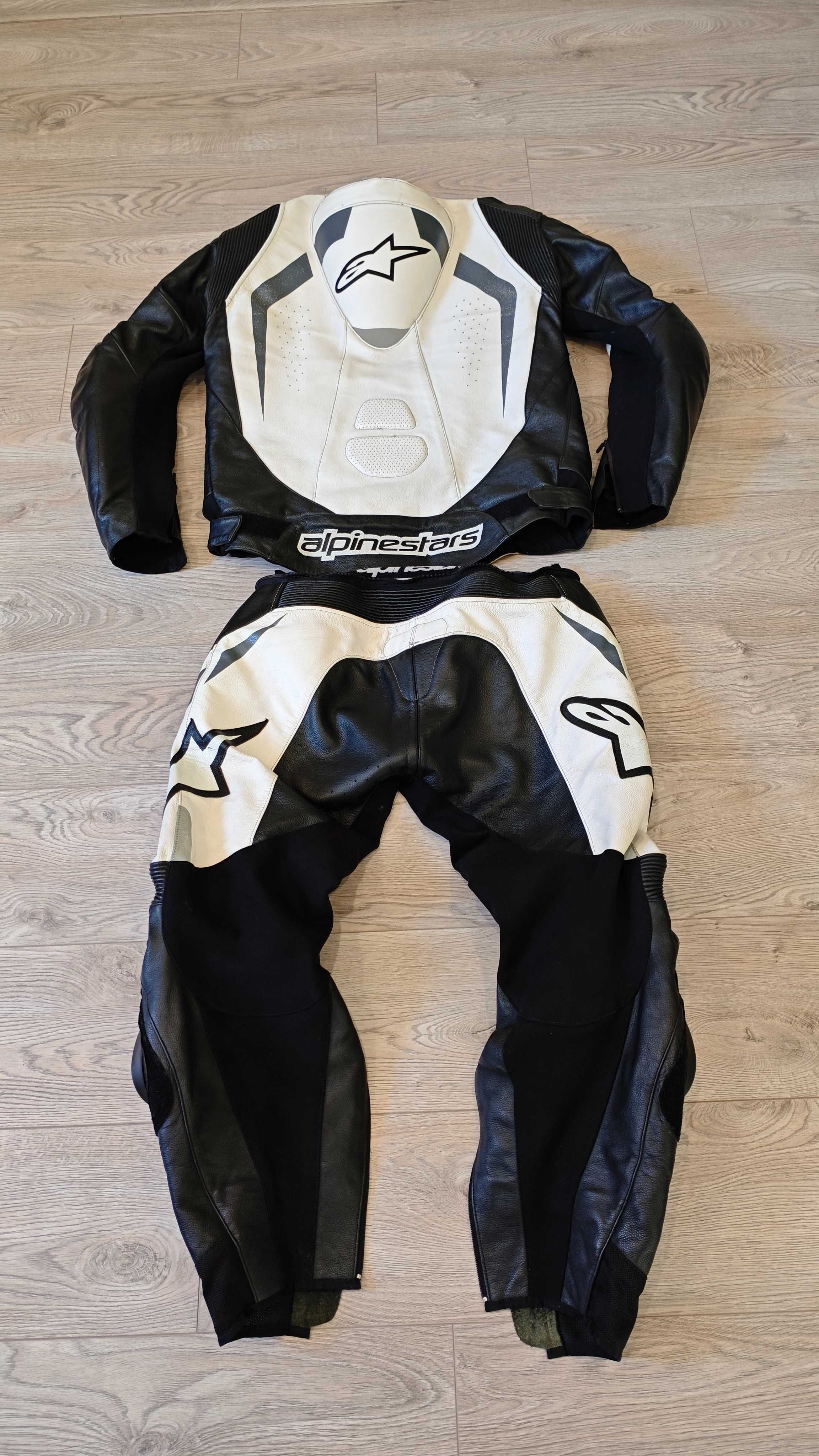 Кожен екип alpinestars 2части размер 52