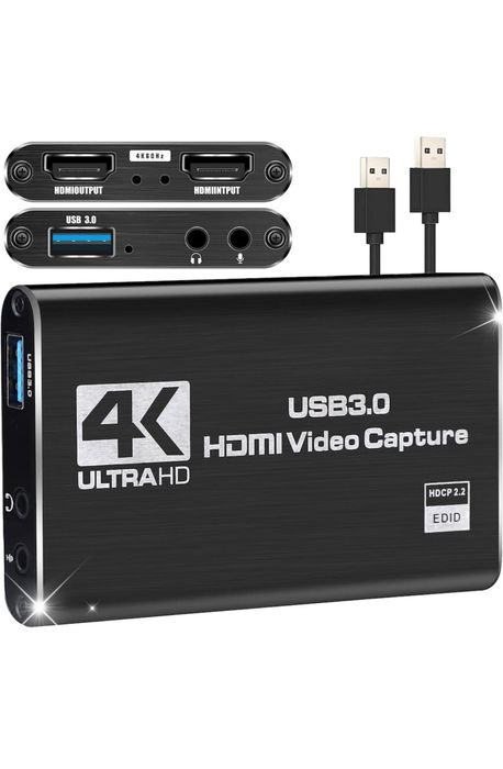 Placa de captura audio video 4K, input HDMI 4K 60Hz