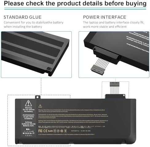 Лаптоп A1322 Батерия MacBook Pro 13 A1278 Mid 2012, 2011, 2010, 2009