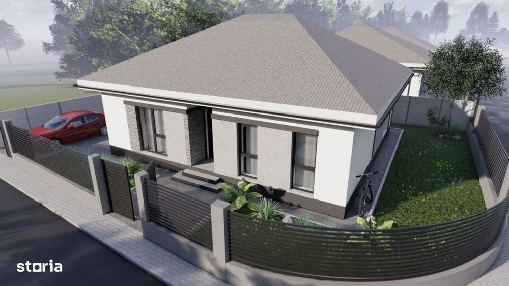 Casa/Vila Individuala/Varteju-Magurele 4 camere incalzire in pardoseal
