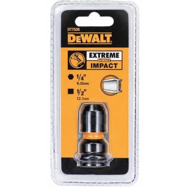 Адаптер-преходник за ударен гайковерт DeWALT DT7508 1/2″- 1/4″, 52mm