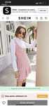 Rochita Salopeta din tweed roz barbie