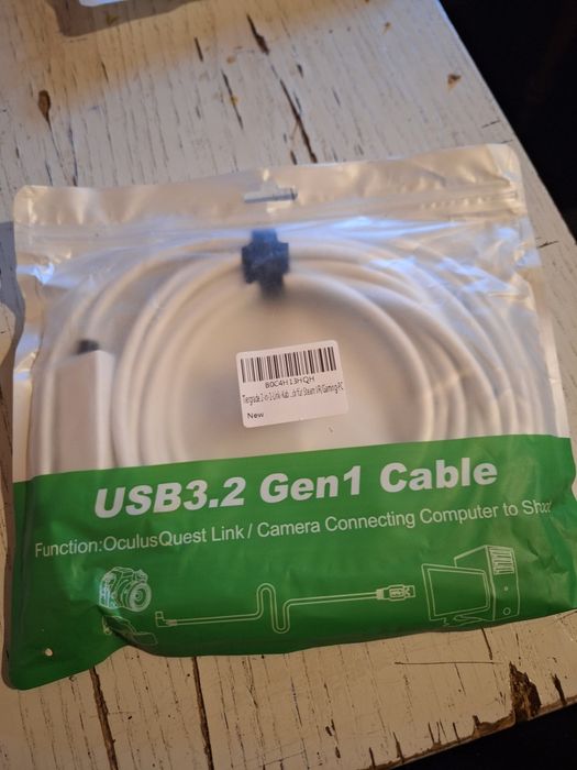 Cablu Link VR 5 metri, USB 3.2 Gen1, USB-C – Oculus Quest  Steam VR