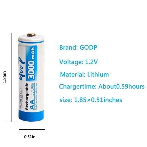 Rechargeable batareyka 2AA 3000 mAh