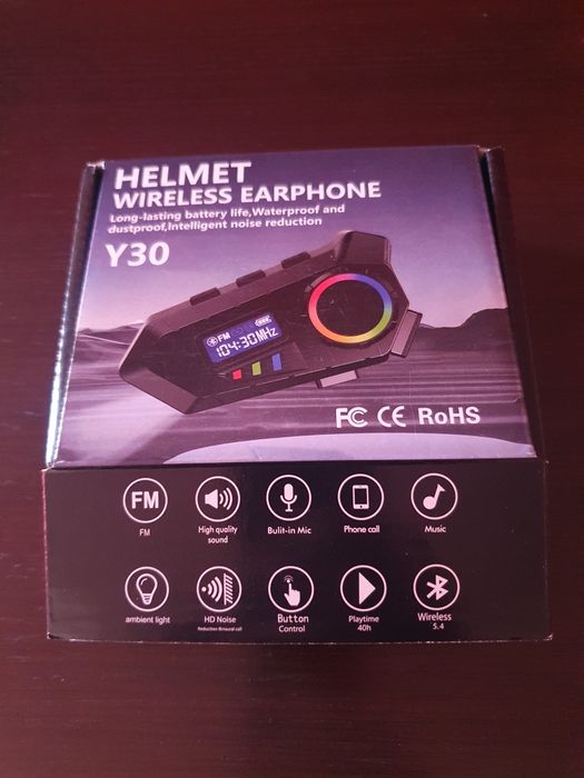 Sistem Comunicare Casca Moto handsfree cu Bluetooth  si radio fm,90lei