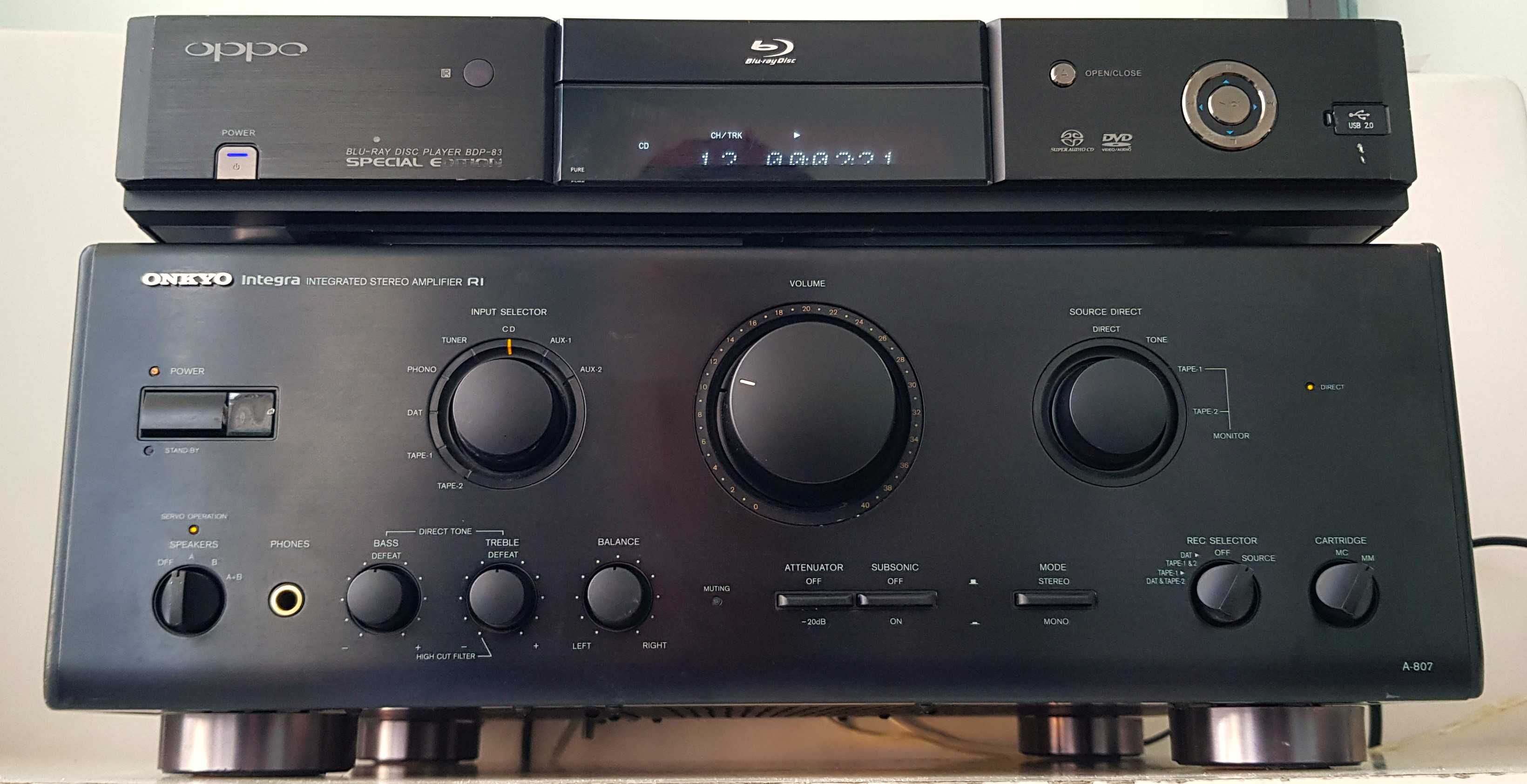 Onkyo Integra 807 amplificator stereo sunet hi end statie Japan