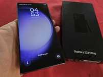 -Samsung S23Ultra, ca Nou, folosit, 256Gb, 8Ram, Negru, cutia si telef