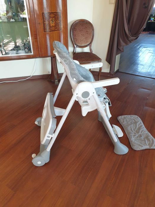 Столче за хранене Loreli cаmpаnella grey candy