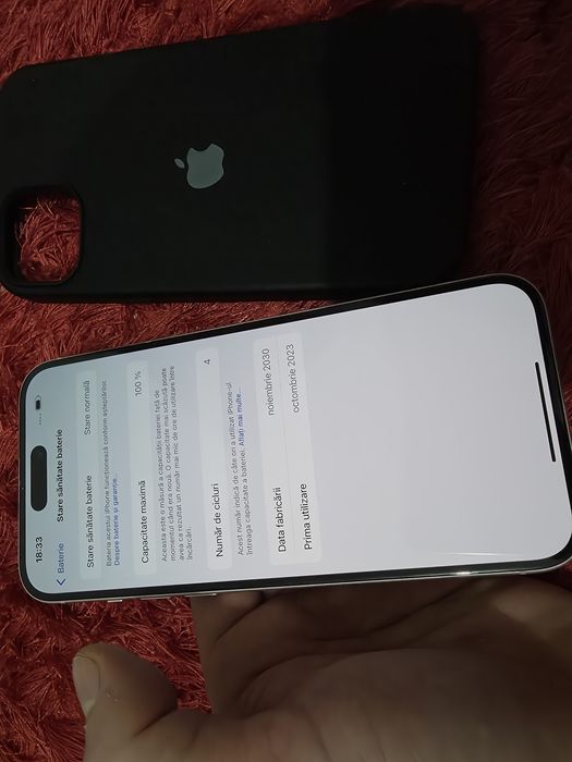 -Iphone 15Plus, ca Nou, 128Gb, 8Ram, bat: 100%, Pink Titanium, irepros