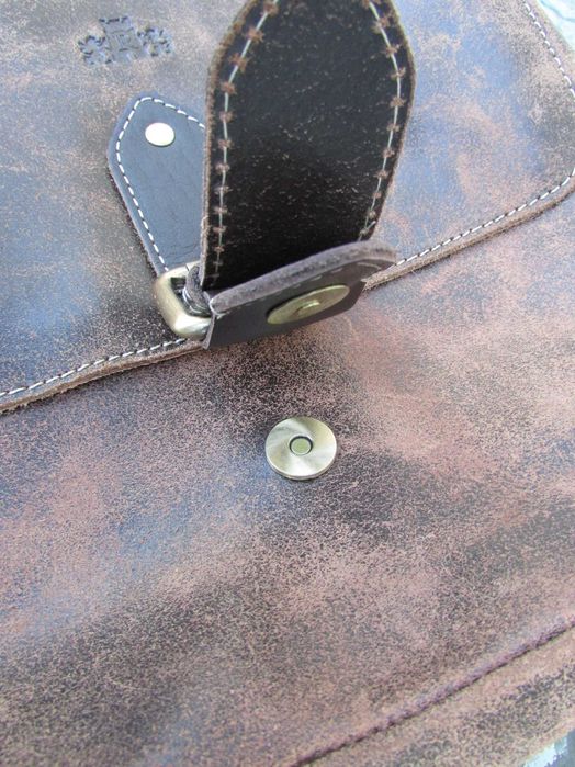 Винтидж кожена чанта през рамо Rowallan