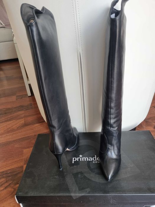 Cizme lungi din piele