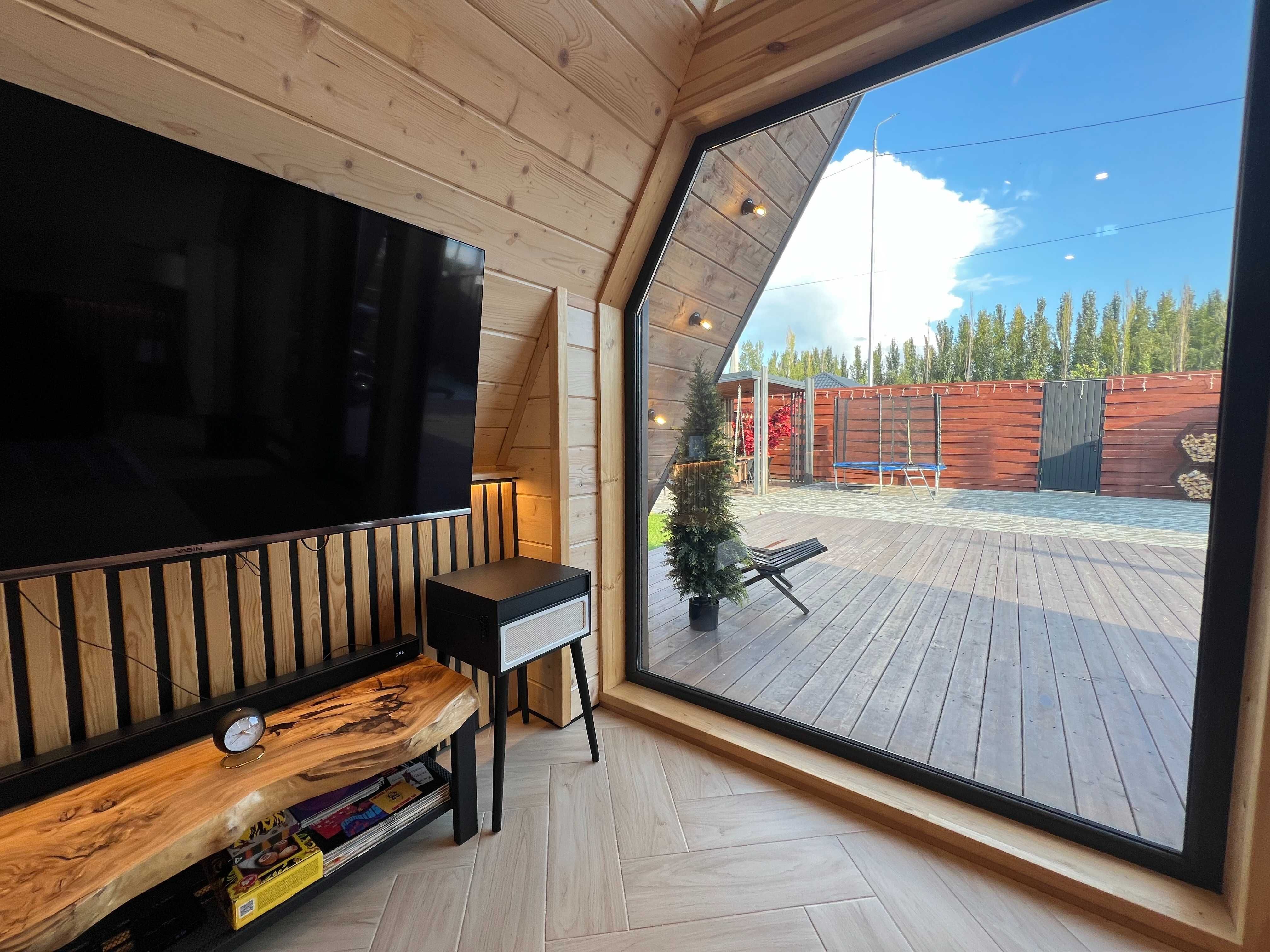 Дом в стиле A-frame (приватная територия)