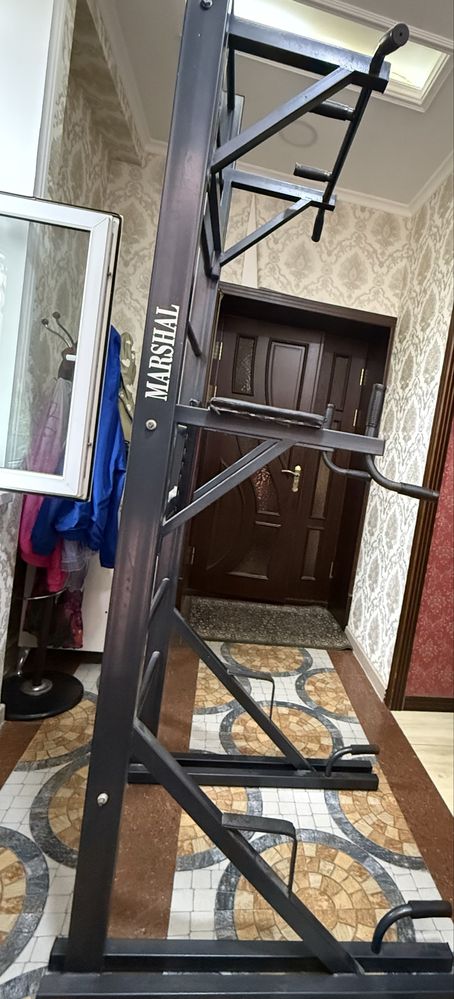 Турник-брусья-пресс 3 в 1. Прочная конструкция, регулируется по высоте