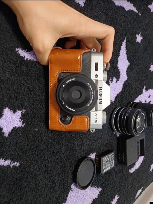 Fujifilm X-T10 plus 3 obiective și husă