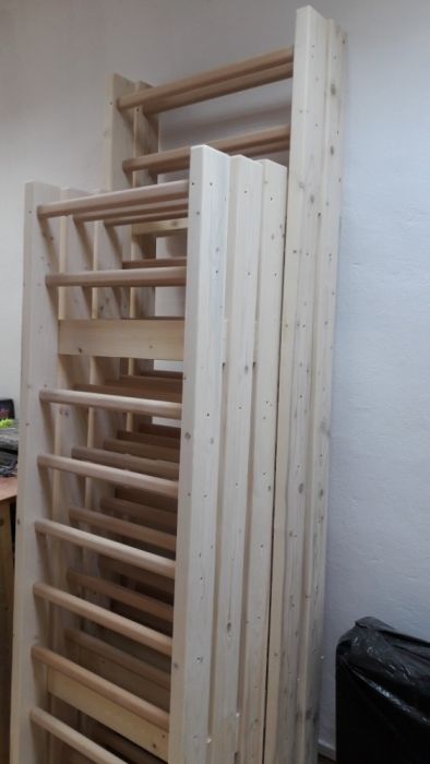 Spalier gimnastica 200/70 cm, 9 trepte, nelacuit