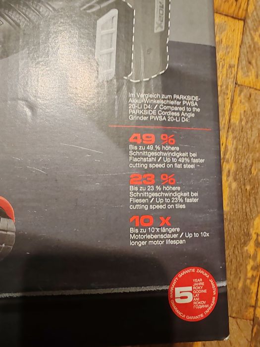 Flex Parkside polizor unghiular Performance nou garantie bon