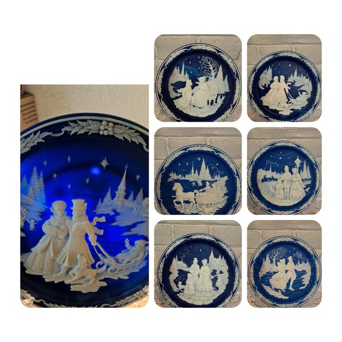 Декоративни чинии Коледни камеи