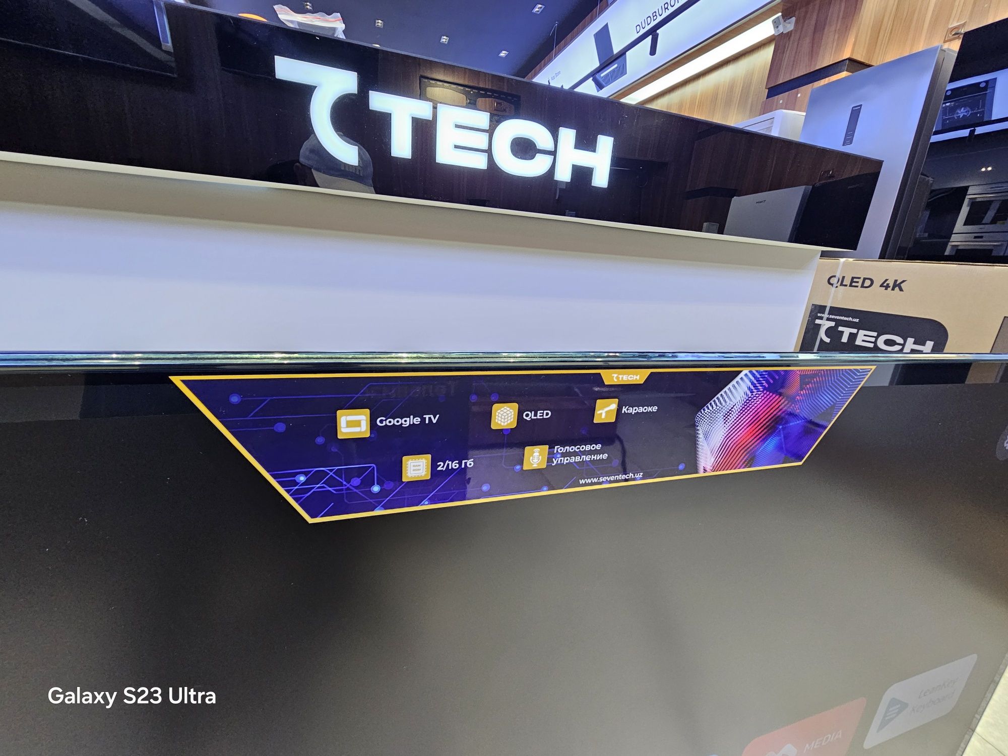 Новинка Music TV Первый В Узбекистане Телевизор 65 7TECH Qled + Karao