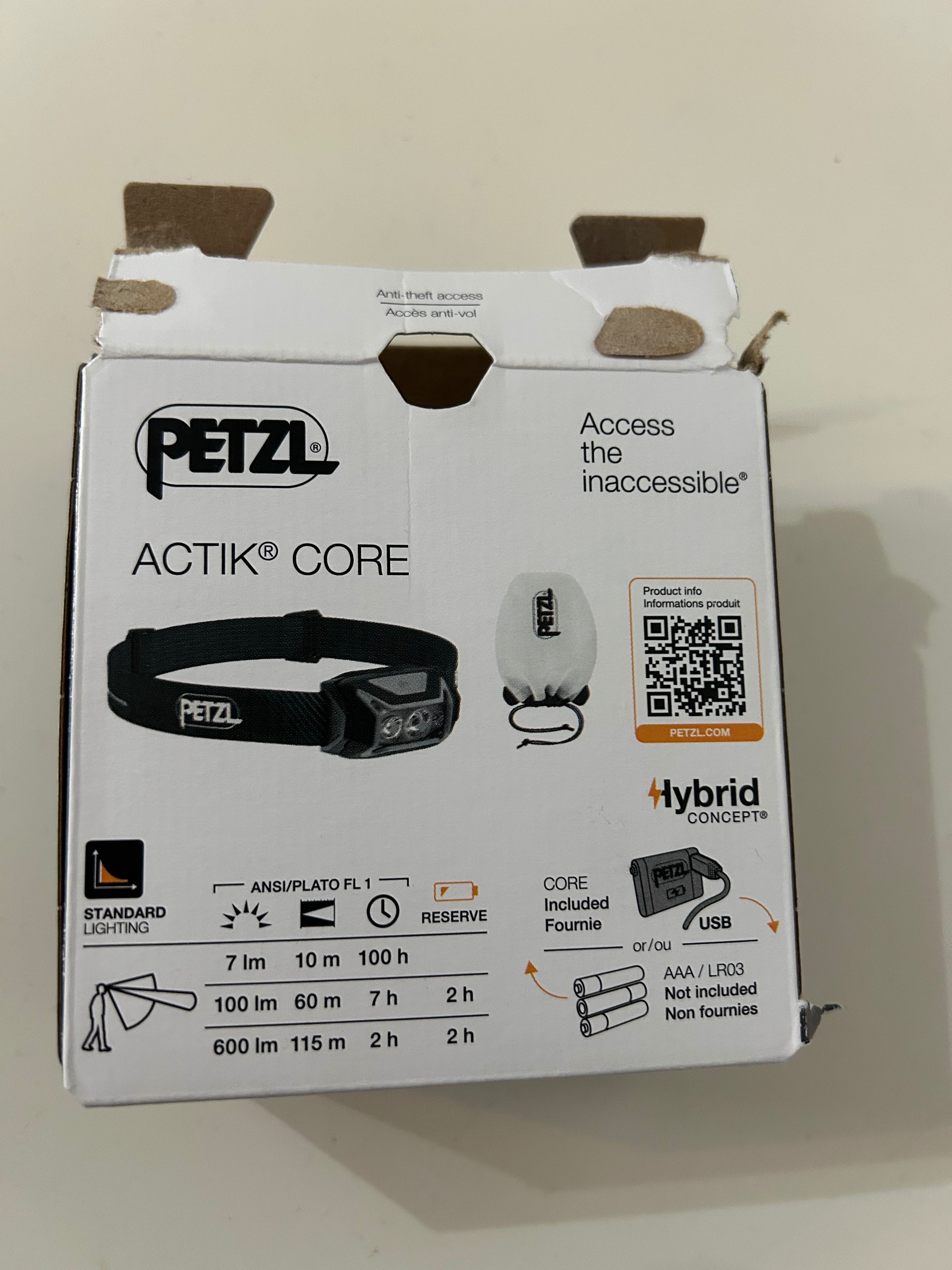 Lanterna frontala Petzl Actik core 600