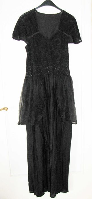 Театрална карнавална рокля 1923 г. дантела воал