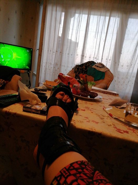 Сандали естествена кожа с платформа 8 см.