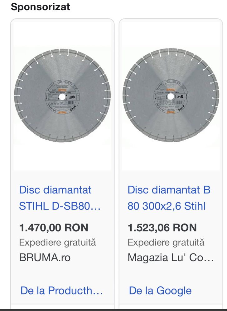 Disc diamantat Stihl 300mm