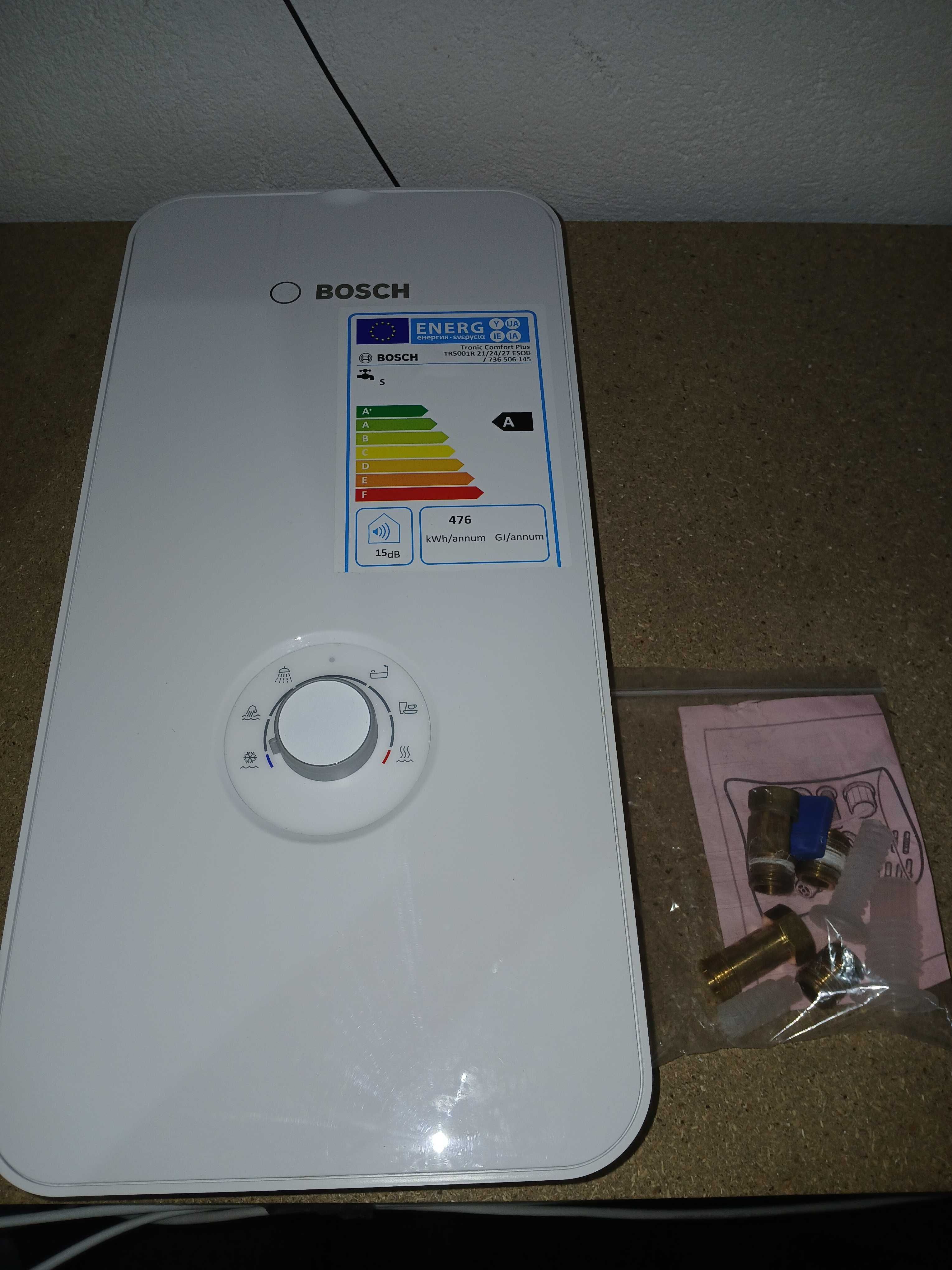Boiler instant electric Bosch TR5001R, 21-27 kW, 400V, alb