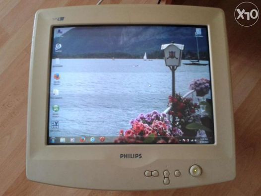 Monitor CRT PHILIPS 15" model 105S digital putin folosit vintaje