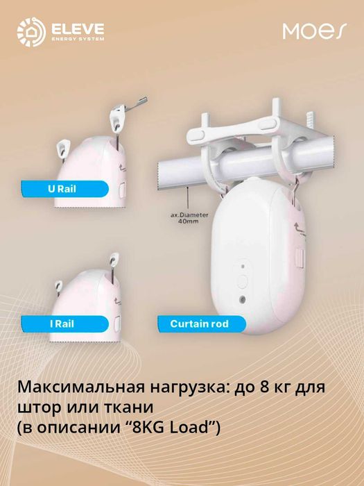 Умный робот-штородержатель Moes Zigbee I ZC-RB01-A-EN