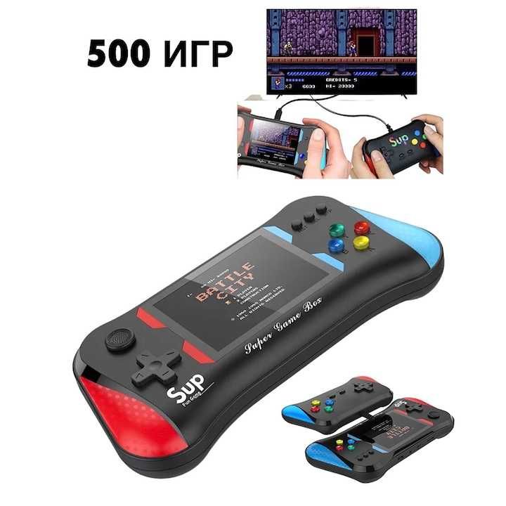 Ръчна игрова конзола мини плейър 500 игри 3,5" цветен екран.