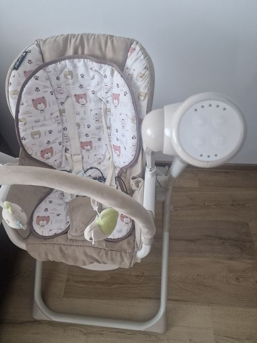 2 in 1 leagan si scaun de masa pentru bebelusi