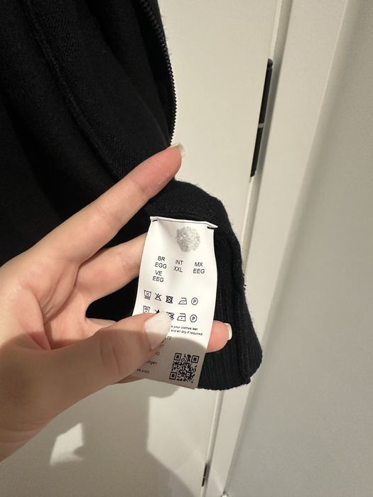 Мъжка черна жилетка Boss с вълна, оригинална, XL