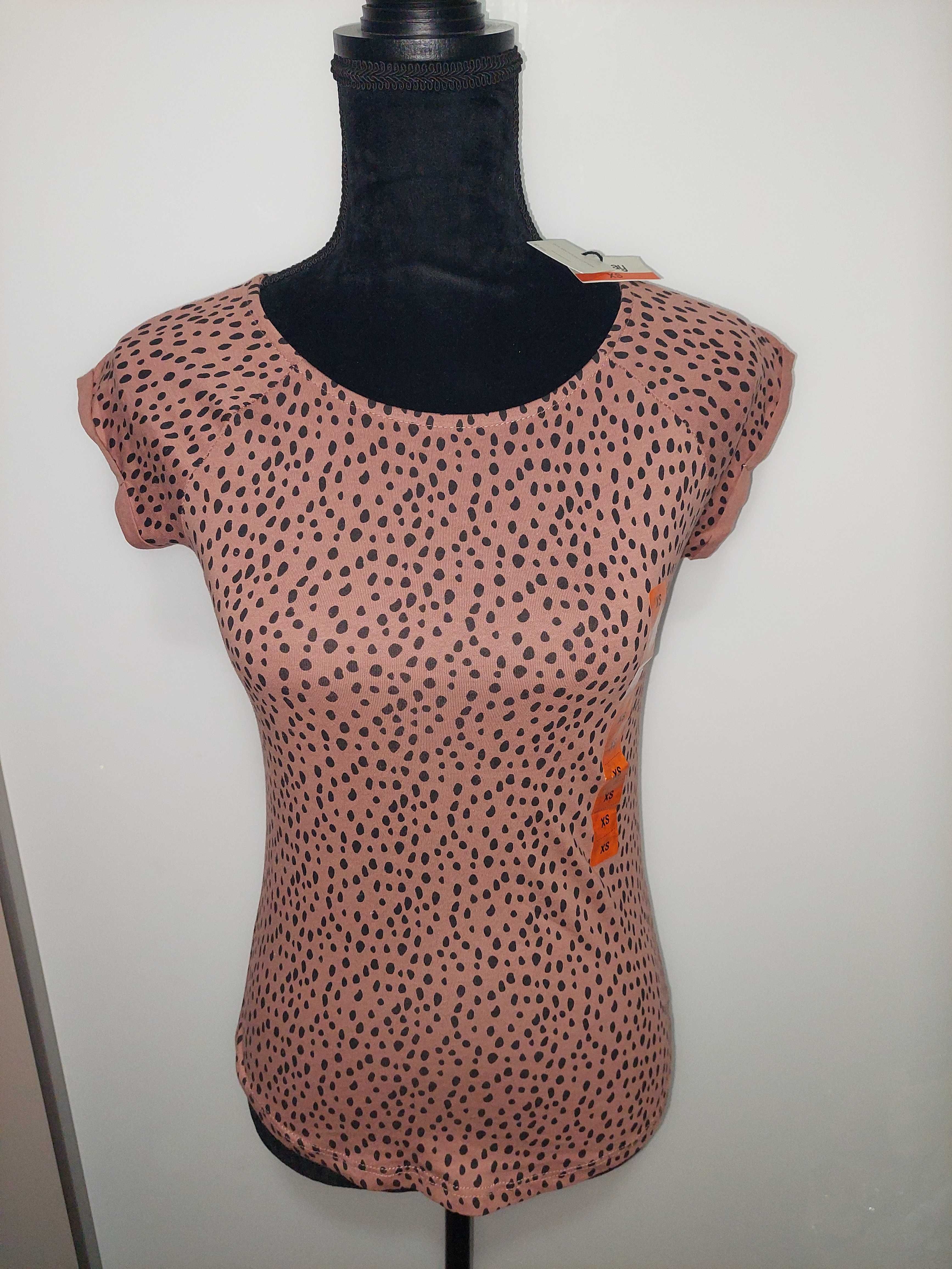 Tricou animal print roz, nou cu etichetă