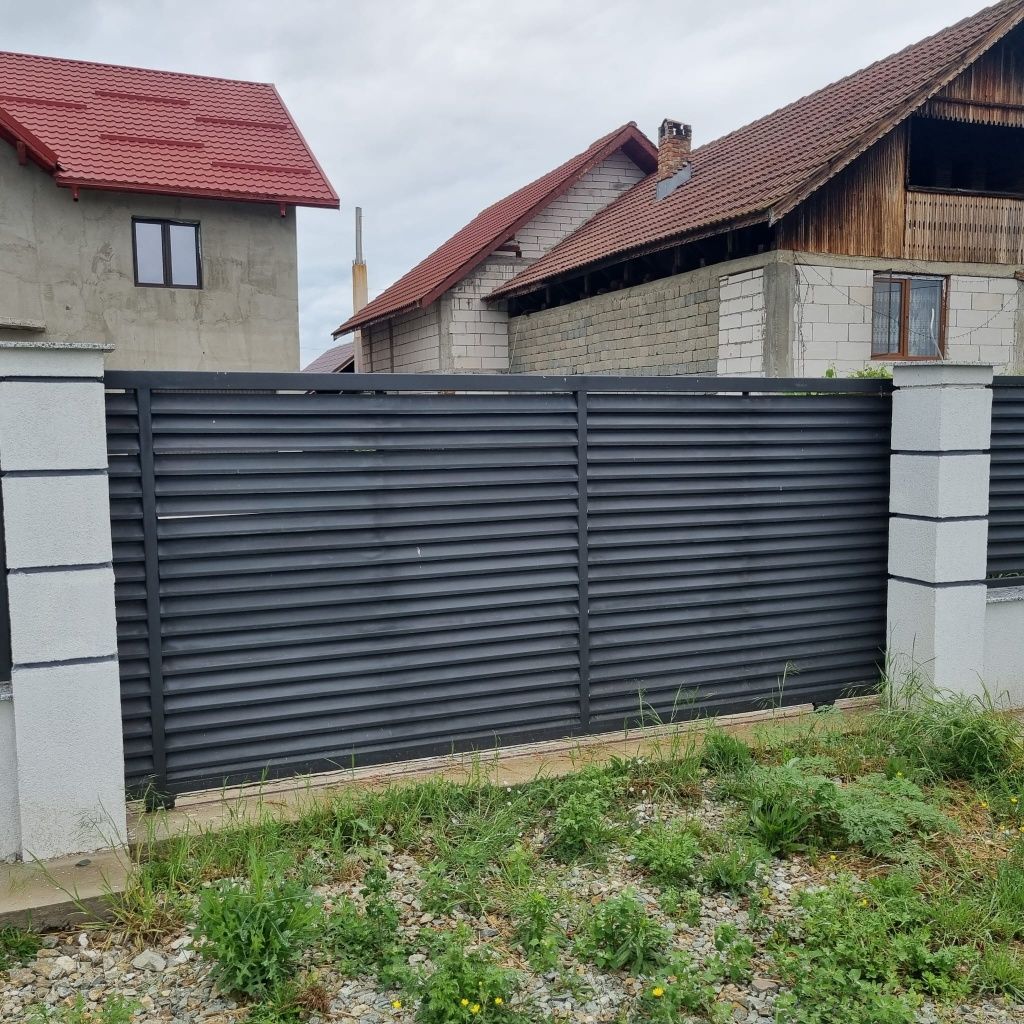 Garduri din panou tip jaluzele, sipca metalica,tabla si alte modele