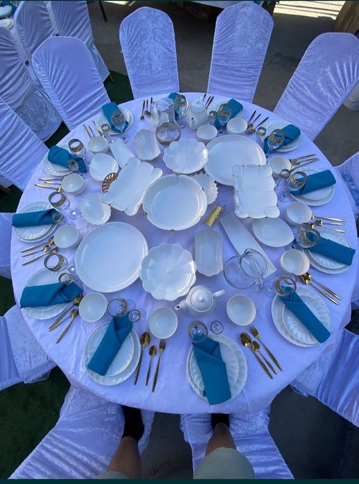 Аренда Столы и Стулья Пасуда Казан Титан  в Шымкенте Доставка Тегін