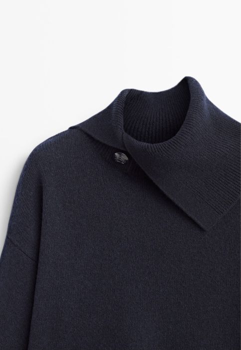 Pulover Massimo Dutti, bleumarin