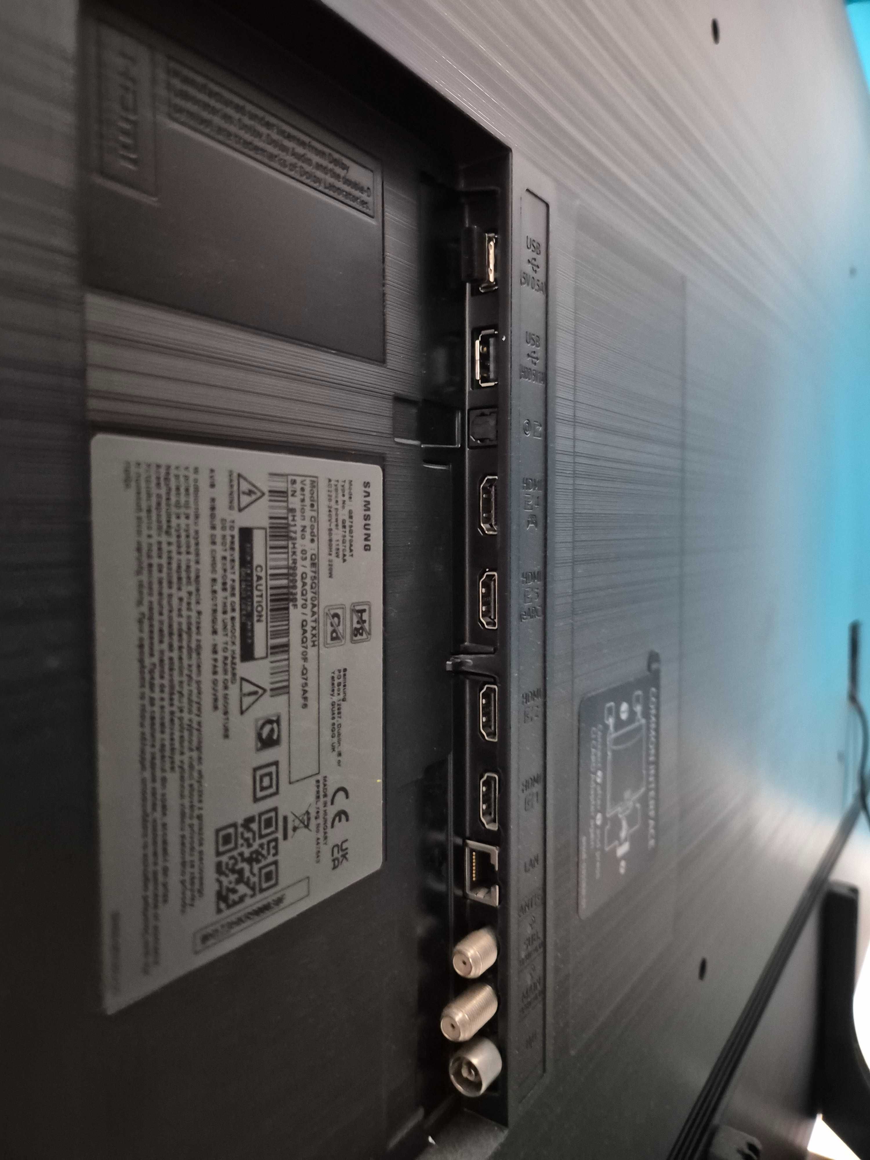 Телевизор Samsung 75Q70A, 75" (189 см), Smart, 4K Ultra HD, 100Hz,