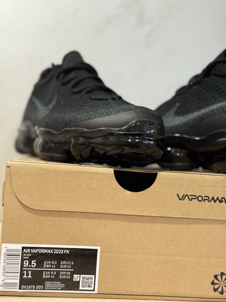 Nike Vapormax 2023 Flyknit Triple Black - 44