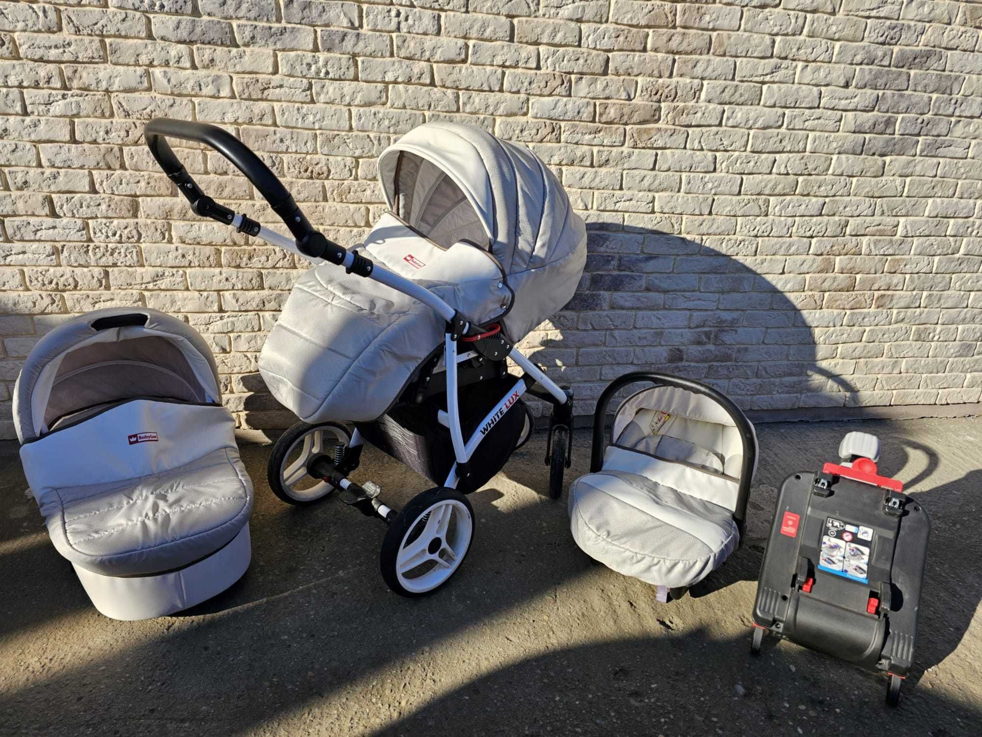 Carucior 4 in 1 White Lux, BabyLux, Aluminiu