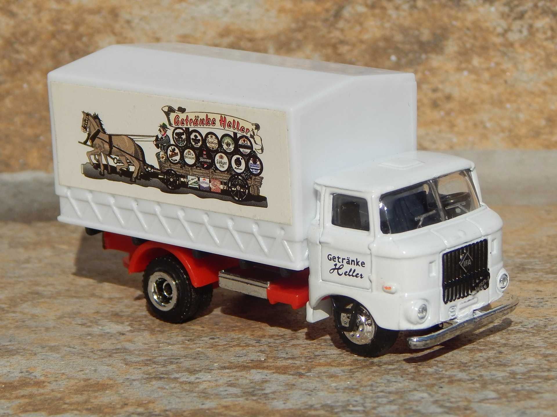 Macheta camion IFA W 50L transport bere Getranke Heller sc 1:87 HO