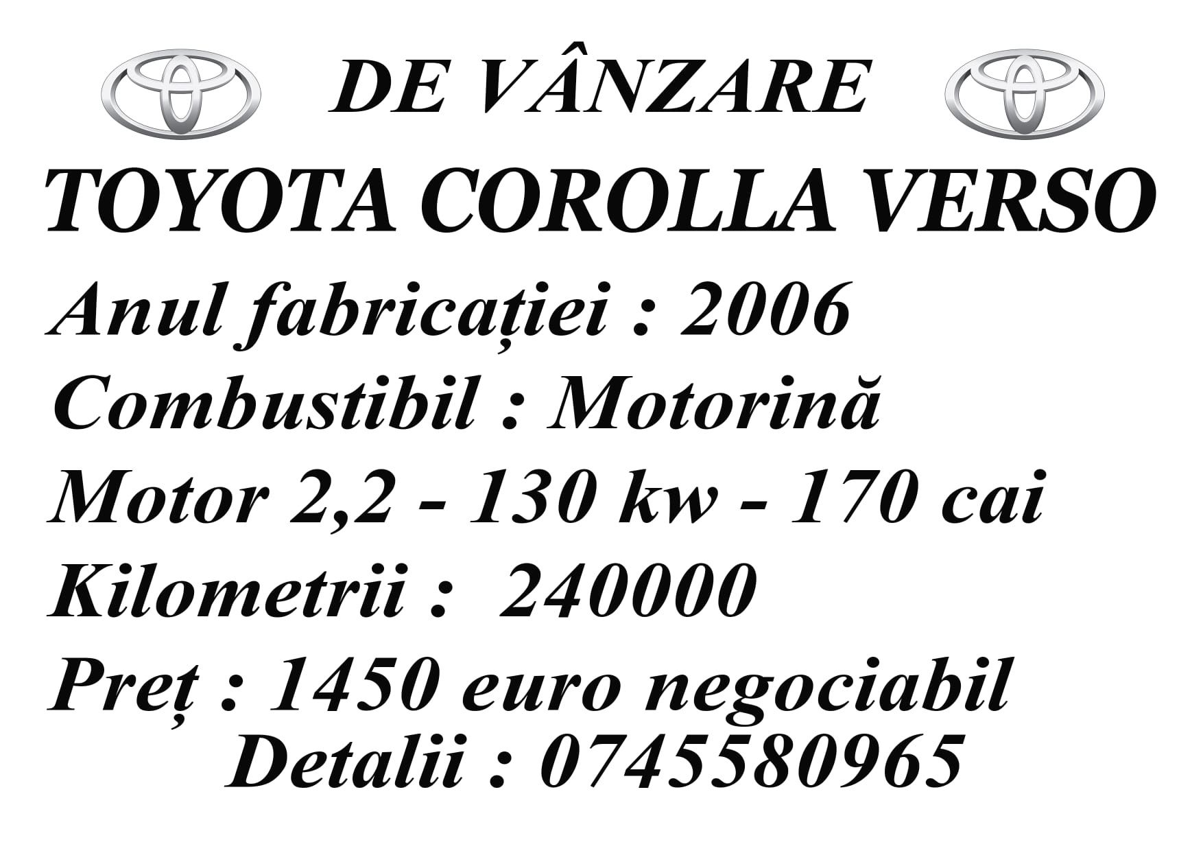 Toyota Corolla Verso
