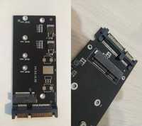 M.2 NGFF или mSATA към SATA преходник конвертор адаптер платка SSD
