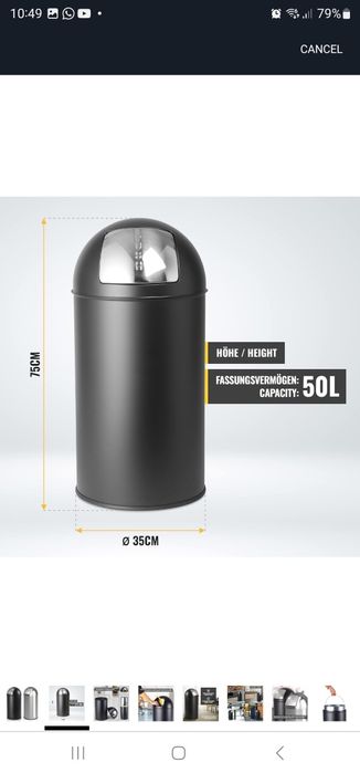 Vând cos pentru gunoi