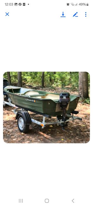 Vând barca de fibra model fibromarine 380m  160m cu acte !