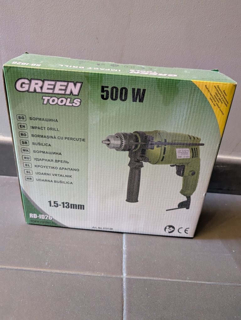 Bormasina cu percutie Green Tools 500W
