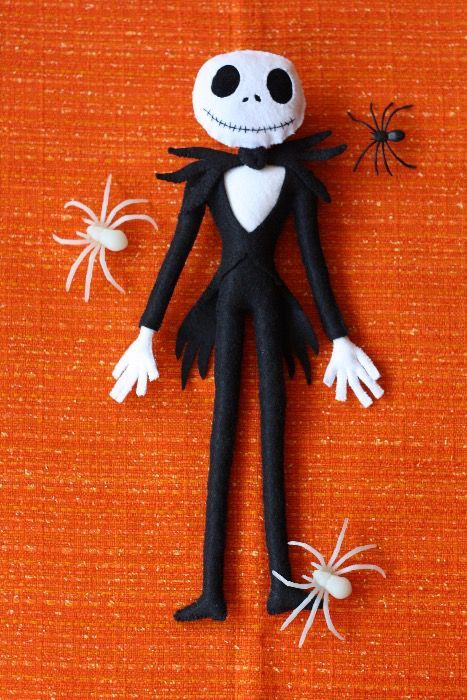 Papusa de Halloween, Jack Skellington, produs handmade.