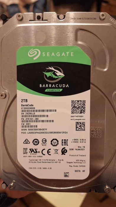 Hard disc HDD Seagate Baracuda 2 TB 7200 RPM in stare perfecta