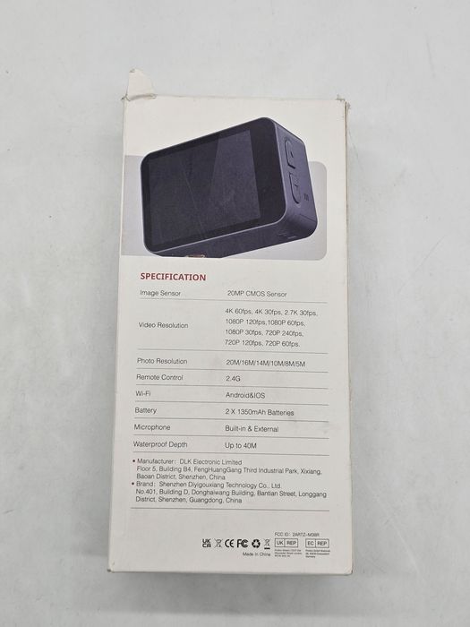 Camera video sport Waterproof Cooau CU-SPCO2, 4K 20MP