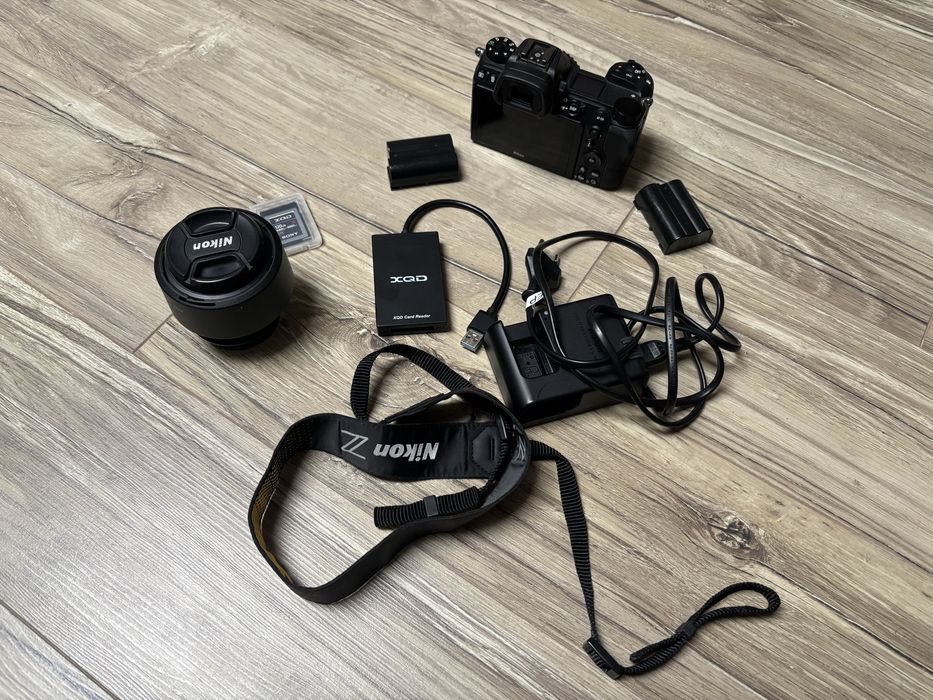 Pachet Nikon Z6, 2 carduri XQD si obiectiv 50 1.8 G